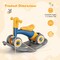 3-in-1 Kids Rocking Horse with Balance Board and Removable Seat - 16 L x 24 W x 18.5 H